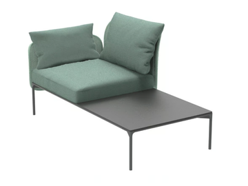 BLOOM 1214 DX/SX - Upholstered modular fabric bench by Et al. - view 2